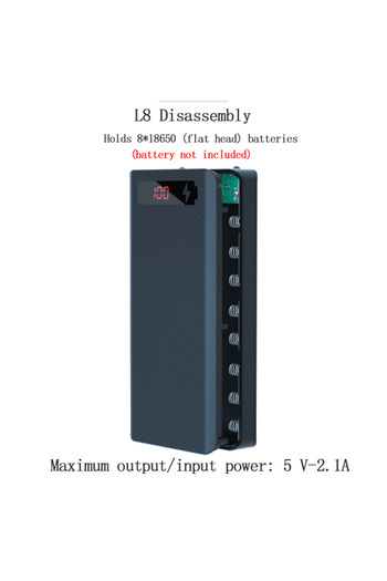 Choice black Dual USB Micro USB Type C Power Bank Shell 5V DIY Shell 18650 Holder Cases Detachable Battery