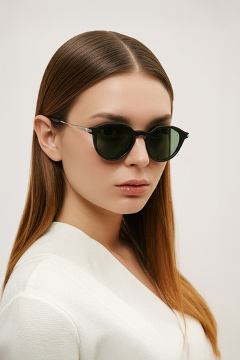 EYE OF HORUS Eoh4005 C1 Black Acetate Unisex Sunglasses