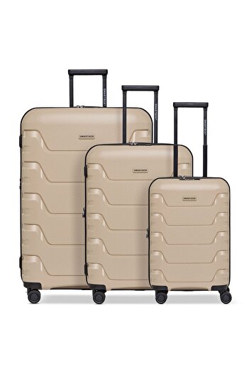 Smartbox Ediția 01 Set valiză 4 roți din 3 piese cu pliu expansiv
