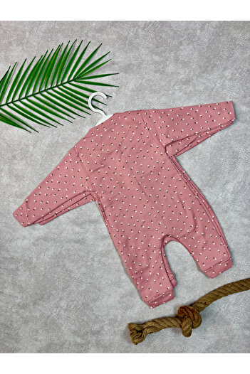 Nayinom ÇİÇEK DESENLİ MANŞETLİ BEBEK TULUM