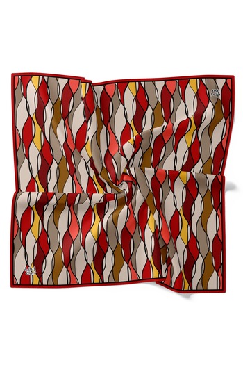 Levidor Geometric Spiral Pattern Lightweight Cotton Cotton Scarf