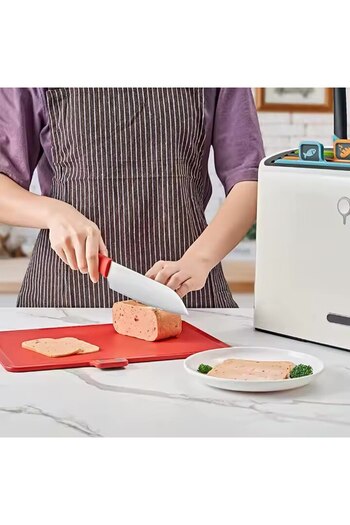 MACVI Set of 4 Macvi® choppers and 4 knives, integrated stand, cleaning and drying function