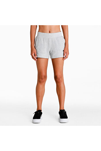 Puma Womens Essentials Sweat Shorts - Gray