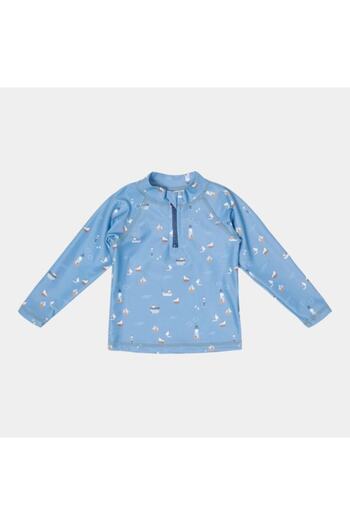 Little Dutch - Bluza pentru băieți, anti-UV, Sailors Bay Dark Blue, mărimea 62-68