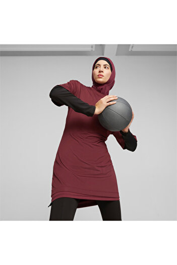 Puma Womens Modest Oversized Training T-shirt - Red
