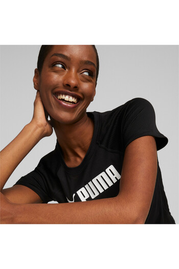 Puma Womens Fit Logo Training T-shirt - Black
