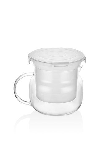VİP AHMET Borosilicate Glass Yogurt Straining Container, Cheese Making Apparatus, 2.2 Liters