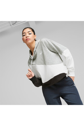 Puma Womens POWER Cat Hoodie Sweatshirt - Gray