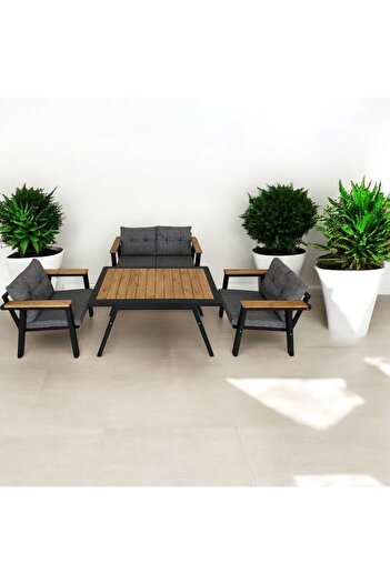 Dekoroom's Venüs 2 1 1 Balkon Takımı, Bahçe Mobilyası, Çay Seti, Kafe Oturma Grubu, Teras Koltuk Takımı,
