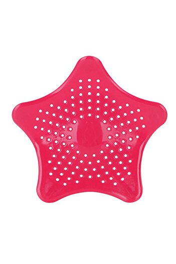 OEM Sink and bathtub strainer, silicone, 15 cm, red