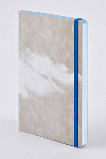 NUUNA Cloud Patterned Notebook Cloud Blue (A5 PREMIUM PAPER - 176 DIFFERENT CLOUD PATTERNED PAGE)