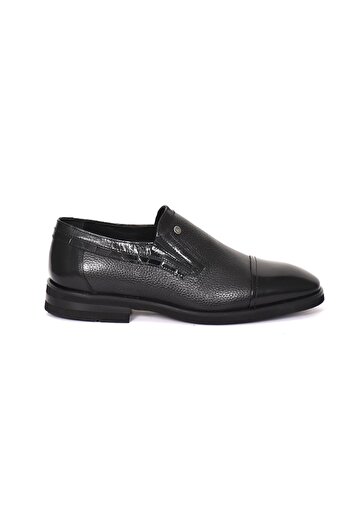 Tuna Genuine Leather Black Classic Men's Shoes - Eva Sole - 4107