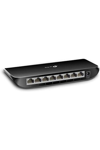 TP-LINK TP-Link TL-SG1008D, 8 Port Gigabit Ethernet Network Switch | Plug and Play | Desktop or Wall-Mount
