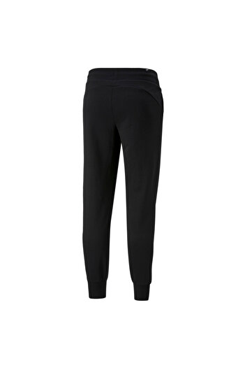 Puma Womens Essentials Full-Length Closed Sweatpants - Black