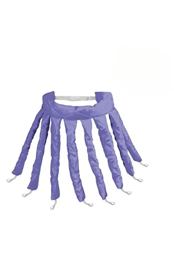 AVA - Heatless Hair Curler, 8 Braids, Purple, 30 Cm