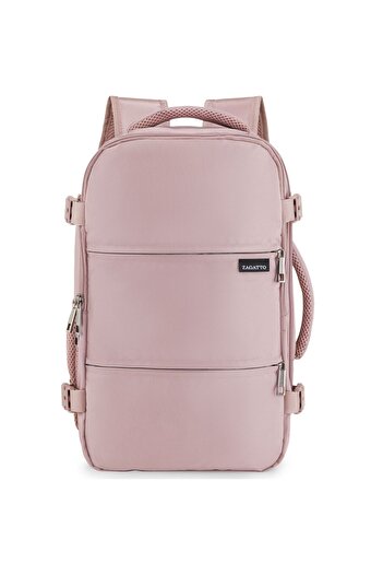 zagatto Rucsac calatorie, Roz, Bagaj de mana cabina avion, 40x20x25 cm, Wizz Air/ Ryanair, 10kg, ZG922