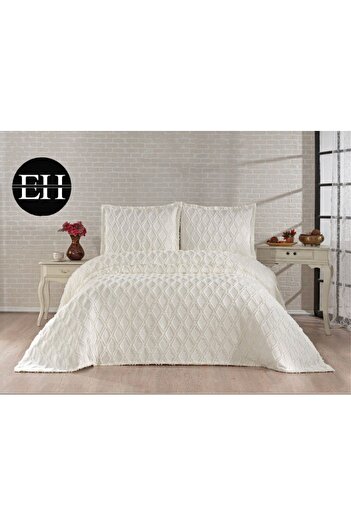 Elvira Home Collection Eh Double 3 Pcs Nordic Bedspread Set-Bed Cover Set-Pike Set Daily Dowry
