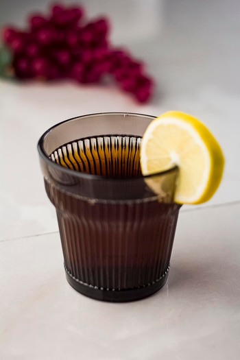 EWs Acrylic Smoked Single Short Cup & Water Soft Drink Coffee Side Cup 300 ml (Not Glass)