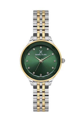 Daniel Klein Dke.1.10868-4 Stone Design Metal Cord Metal Case 3 Atm Water Resistant Metallic-Gold
