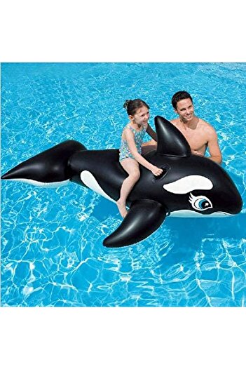 Intex Inflatable Whale Ride On Swimming Pool Float Tube