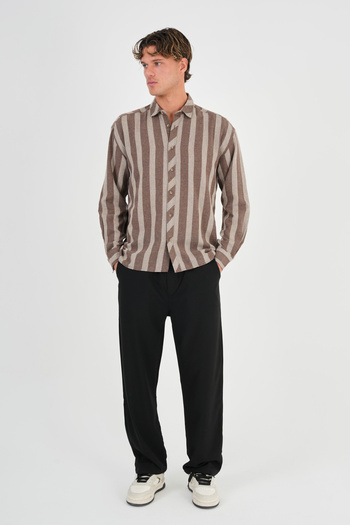 Redline Ανδρικό πουκάμισο Oversize Nero