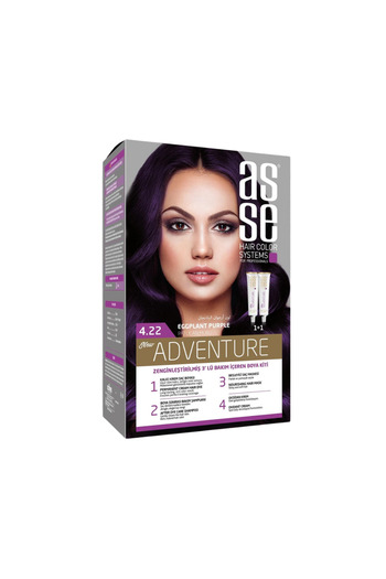 asse Permanent Hair Dye 4.22 Eggplant Purple 50 50ml