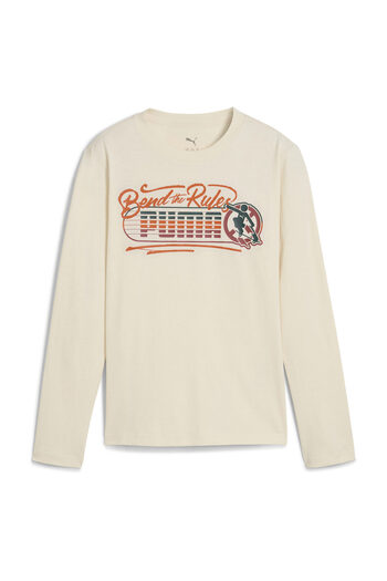 Puma Tees, Regular, Long Sleeve, Regular, Crew Neck, Knitted, Print