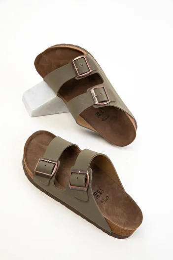 SOHO Khaki dámske papuče 20631