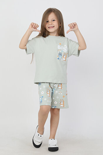e-çocuk Bluey Dog Girl's 2-Piece Set 4874