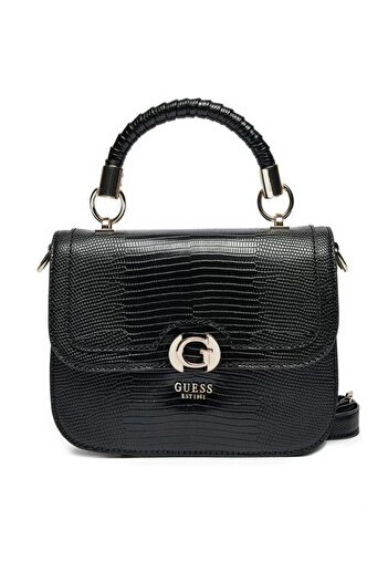 Guess Orlına Top Handle Flap Women's Black Handbag Hwkg9531200-Bla