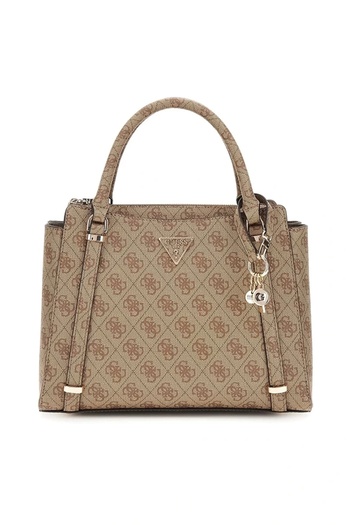Guess Eco Erica 2 Comp Sat Women's Brown Handbag Hwesg951006-Ltl
