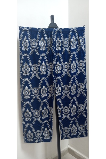 AKŞEN GİYİM Plus Size Cotton Woven Viscosa Fabric Full Summer High Elastic Waist Loose Leg Pants