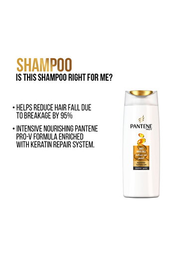 Pantene Pro-V Anti-Hair Fall Shampoo 400 ml + Conditioner 360 ml Strengthens Weak Hair & Reduces Hair