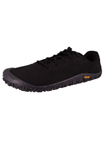 Merrell Herren Halbschuhe Wanderschuhe Vapor Glove 6 Leather Barefoot J067939 Schwarz Black Leder Mit Vibr
