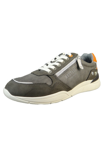 Mustang Herren Low Sneaker Low Top 4138309 Grau 2 Grau Kunstleder