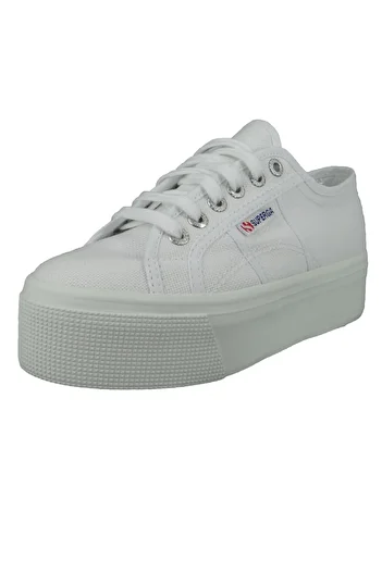 Superga Damen Low Sneaker Cotw Linea Up & Down S9111lw-2790 Weiß 901 White Textil