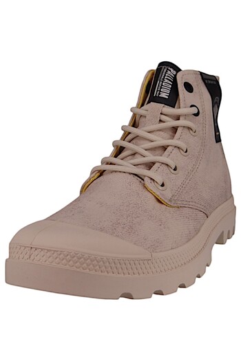 Palladium Damen High Sneaker Pampa Surplus 74389-210-m Weiß Sahara Baumwolle