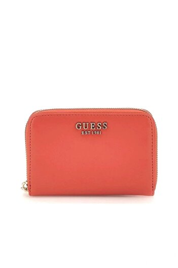 Guess Laurel Slg Medium Zip Around Women's Orange Wallet Swvc8500140-Crd