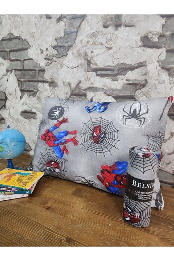 VODDİ Children's Pattern Single Elastic Sheet Set (+1 Pillow Case with Cover)
