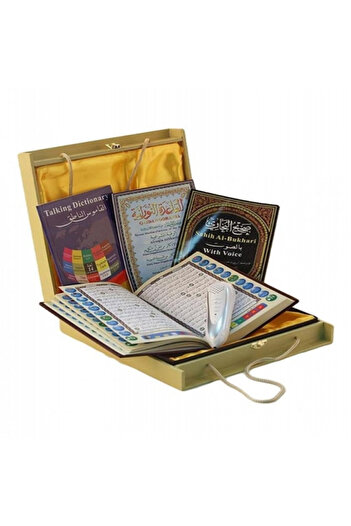 Darul Qalam قلم قراءة القرآن الكريم بذاكرة داخلية 32 جيجا بايت وتقنية البلوتوث و16 كتابًا متعدد الألوان