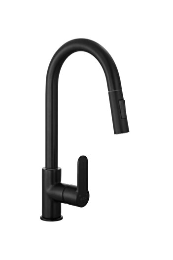 Eca Nita Spiral Sink Kitchen Faucet Matte Black102118129C1
