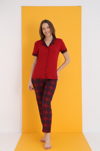 ELİTOL Bamboo Buttoned Pajama Set