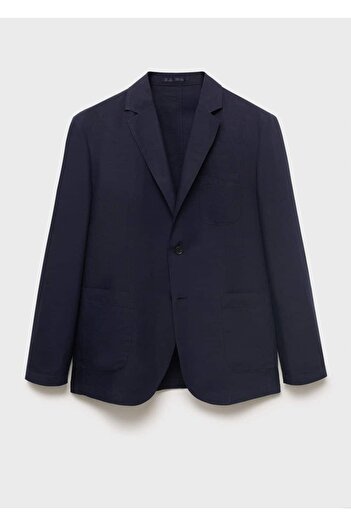 MANGO Man Slim fit keten blazer ceket