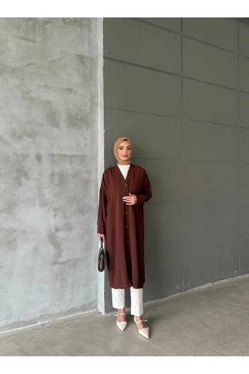 Aranlı tekstil Buttoned Standard Size Oversize Cap/Tunic