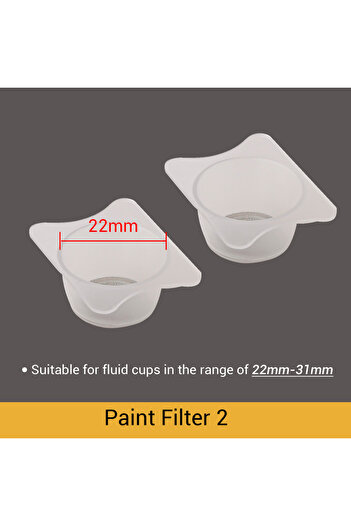 Choice NCT-PaintFilter2 2Pcs Model Paint Purification Cup Airbrush Filter Cup Remove Paint Impurities Tool