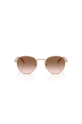 Prada Women Phantos Sunglasses- Pr B52s - Lense Size:49mm - Pale Gold