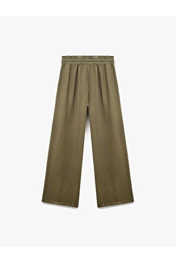 Koton Regular Fit Viskon Geniş Paça Palazzo Pantolon