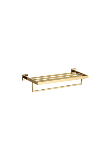Blackswan Design Bathroom towel rack, Blackswan, Type M26, five bars, gold, 40 cm