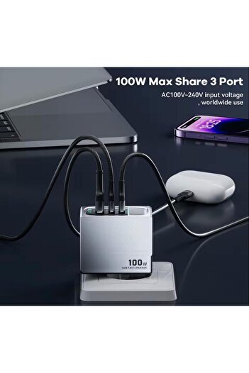 ŞARJIM 100W GAN ŞARZ CİHAZI USB