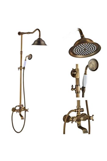 Blackswan Design Shower faucet, Blackswan, Type M40.5, antique bronze model, size 25 cm